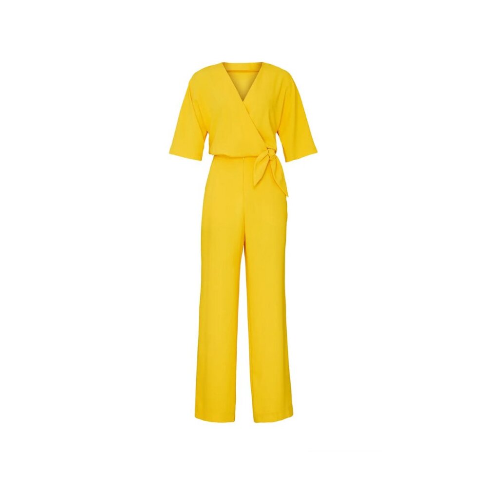 Trina Turk Kai Jumpsuit – Size 0R – Bright Yellow